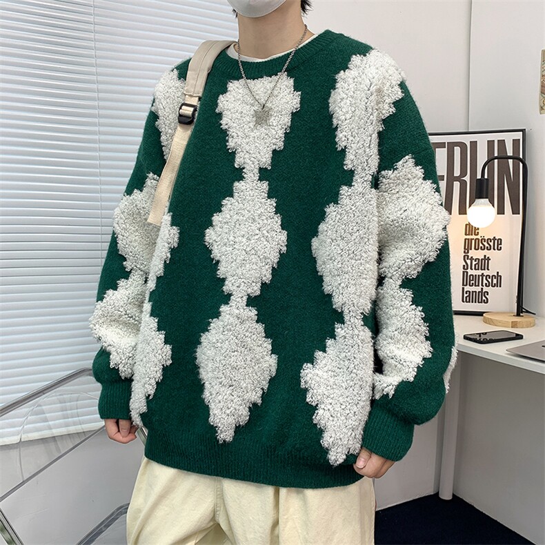 高质量！秋冬季毛衣男士加绒加厚线衣男针织衫男G500*P68控88,男装针织衫/毛衣,星座227-2
