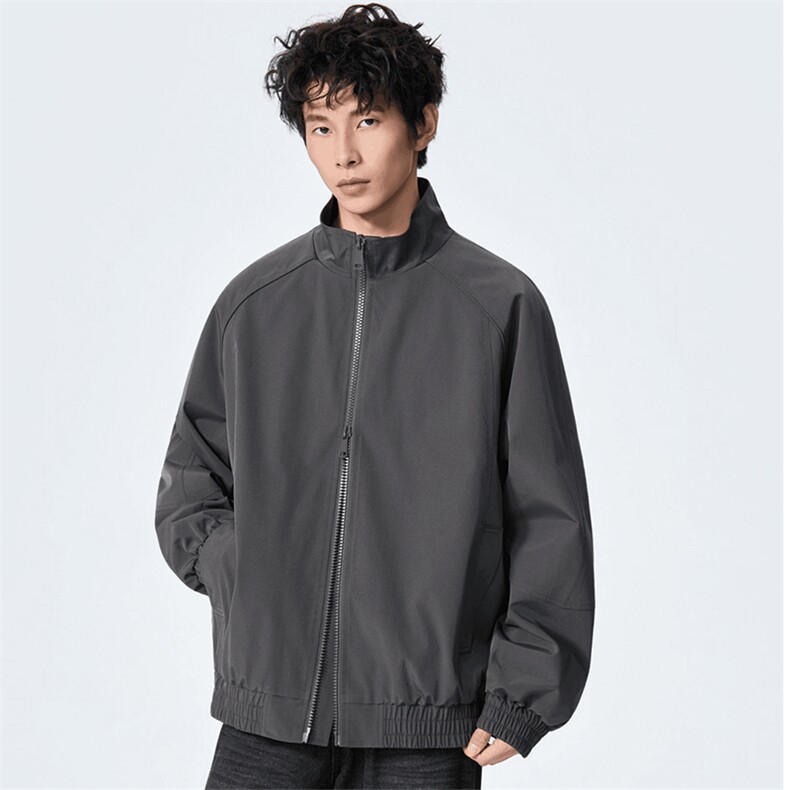 高品质春装新款老钱风美式高街解构立领棒球服飞行夹克休闲外套潮,男装夹克,电商A443