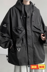 8XL-M特大码冲锋衣防水宽松工装风男夹克外套JK1306P90控118，男装夹克，电商D206-1