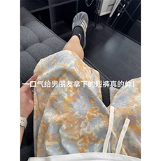 B221美式ins高街个性花色宽松短裤五分裤LK25568-特P25控48.88，男装牛仔裤，电商B221