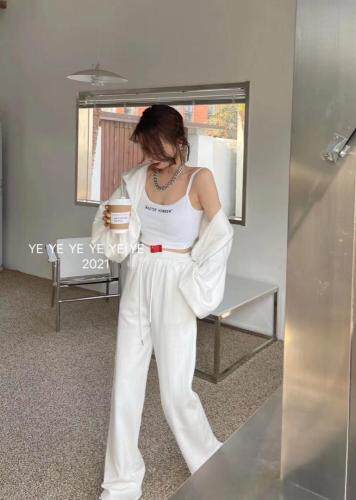 Simple.简希2021春新款字母图案洋气网红风三件套装，女装职业装，simple简希