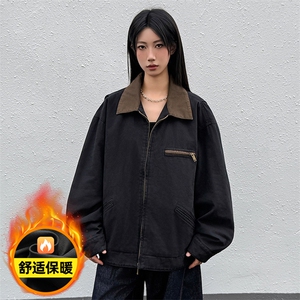 重磅美式水洗做旧工装秋冬新款夹克棉衣外套 436-996-P125178图片
