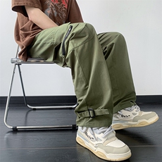 B221美式ins街头hiphop宽松休闲多口袋工装裤子LK23120-P65控88，男装休闲裤，电商B221