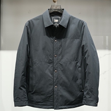 F82601主推衬衫领鹅绒服夹克外套，男装羽绒服，钱塘207-1