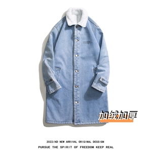 JK645J-p98-限价138M-5XL 网格现货羊羔毛牛仔棉衣大码CITYBOY图片