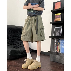 潮流日系复古速干防水机能工装短裤男新款ins时尚气质原宿，男装牛仔裤，星座1013