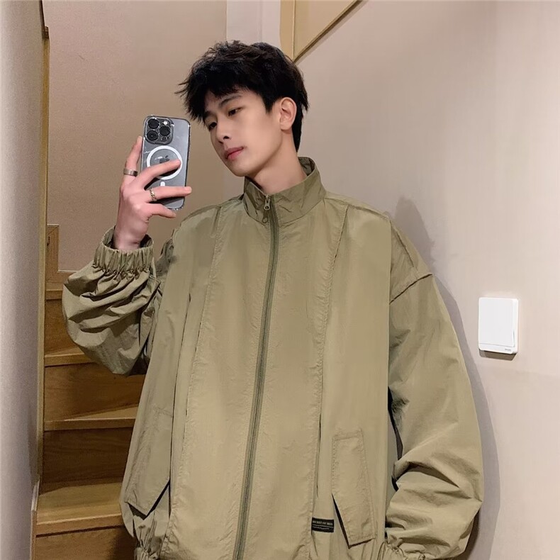 青春流行男春季夹克文艺潮防晒衣外套NF02P38图片