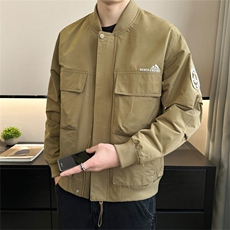 2025春装店主风新款棒球领印花休闲工装夹克外套男58118-P125，男装夹克，电商A413