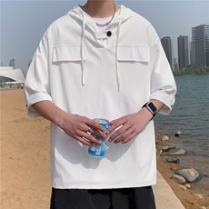 夏季新款衬衫潮流慵懒男方领衬衫P35，男装衬衫，星座1116-2