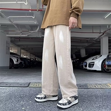 牛仔裤男秋季潮大码休闲裤子高街N5010P46，男装牛仔裤，星座1116-2