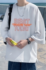 Q11181-P30春夏季七分袖t恤男大码五分袖男短袖中袖，男装T恤，电商A040