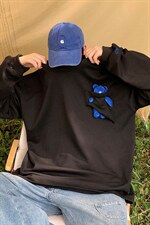 2026港风刺绣字母小熊卫衣男大码M-5XL情侣潮卫衣WY8745P60控88，男装卫衣，星座227-7