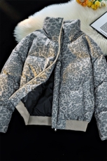 立领面包服豹纹高街冬装复古棉服男女棉衣外套做旧HZ8820-P88，男装棉衣，星座610B-1