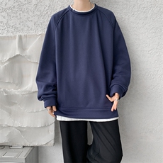 8XL-M假两件卫衣加肥加大码重磅拼接外套圆领套头WY5103P55加绒65，女装短外套，电商B238