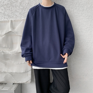 8XL-M假两件卫衣加肥加大码重磅拼接外套圆领套头WY5103P55加绒65图片