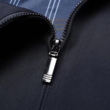 2023秋季男装休闲夹克中老年外套纯色翻领外套上衣MNSA21305-P140，男装夹克，电商B212（原钱塘6029）