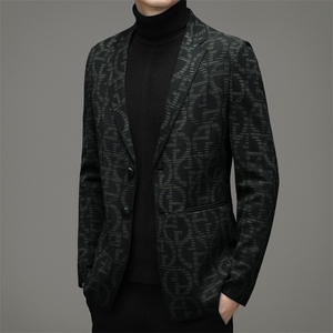 V9036钱塘2020-3秋冬新款潮流休闲中年男士西服外套量大价优P175图片