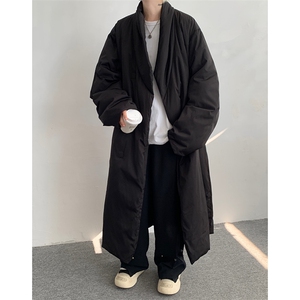 8XL-M 90白鸭绒！特大码羽绒服日系绒面长款棉衣男 YRFC03P268图片