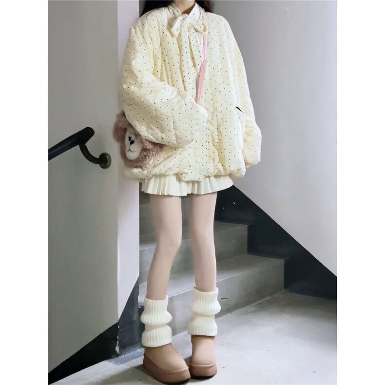 1506-1/M78441/P89女生甜美奶fufu波点设计加厚棉服,男装棉衣,星座1506-1