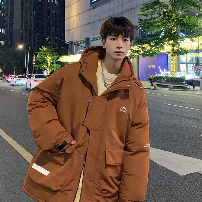 冲锋衣羽绒棉服男冬季宽松大码加厚棉衣ins潮流外套M0783-P120,男装棉衣,星座308B-2