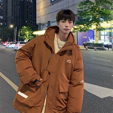冲锋衣羽绒棉服男冬季宽松大码加厚棉衣ins潮流外套M0783-P120，男装棉衣，星座308B-2