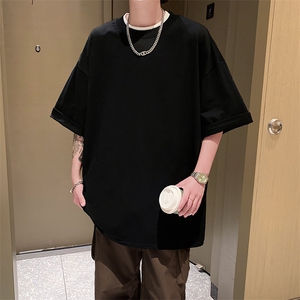 美式复古短袖t恤男夏季休闲百搭纯棉设计感上衣insTX601-特P22图片