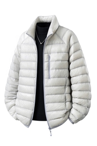 有90绒报告 印花轻便M-5XL大码白鸭羽绒服男78187P238控328图片