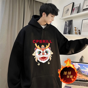 龙年卫衣 冬季美式加绒加厚卫衣外套DL1730常规特P35加绒特40图片