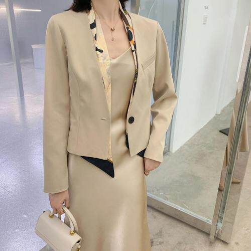 春季短款西装,女装西装,蓝衣可