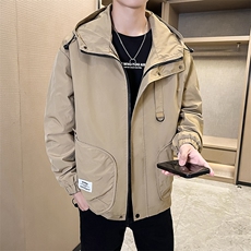 2023-冲锋衣春秋季新款工装连帽长袖夹克外套2301P105，男装夹克，电商A203-1