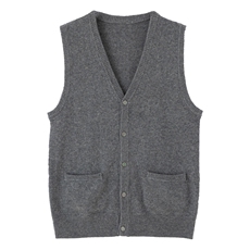 时尚男士秋季新款V领无袖针织马甲品质羊毛材质修身显瘦百搭必备，男装背心/马甲，端硕羊绒