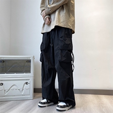 美式高街潮牌大口袋工装裤男2024秋季多口袋直筒休闲裤K7316-P38，男装休闲裤，星座512-4