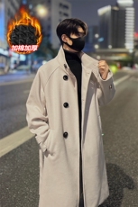 保暖立领毛呢加厚棉衣中长款大衣外套男J5277J加棉-特P105控188，男装棉衣，电商A001-1