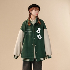 中性23春季时尚美式西海岸印花翻领棒球服夹克外套G604P85控108，男装夹克，A247A