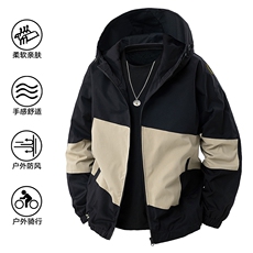 春季新款现货三防户外夹克男连帽冲锋衣外套DSA157B-J98-P60，男装夹克，电商A157B