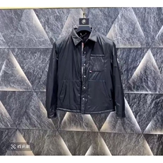 (网图)翻领轻薄棉服保暖轻奢休闲黑色薄棉棉袄313B-JK9923-P105，男装棉衣，星座313B
