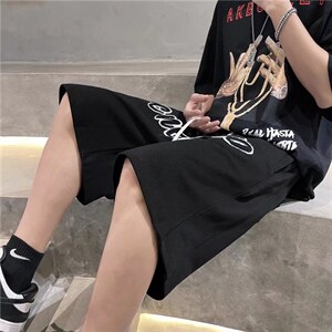 网红短裤男士夏季薄款ins潮牌5五分裤青少年D6501P28图片