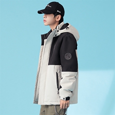 羽绒服男中长款青年学生潮流保暖加厚白鸭绒男士款外套7518-P145，男装羽绒服，星座1210A