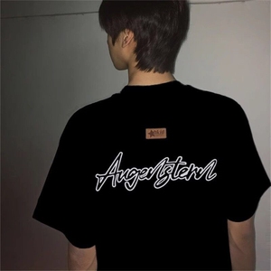 万针全刺绣工艺抖音得物高品质260克重磅纯棉双纱美式高街短袖T恤图片