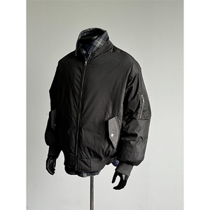 【有货】拼接假两件棒球服棉衣外套保暖工装棉服 MY716 特P86图片