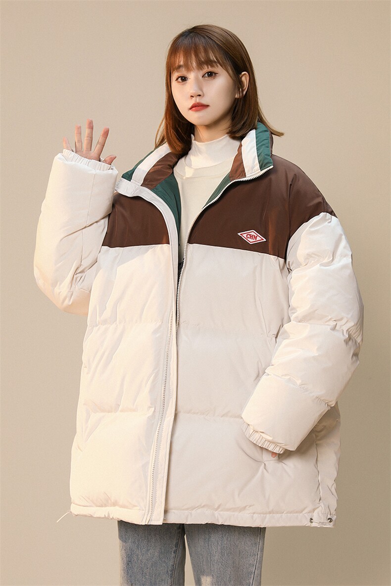 中性风23冬季时尚百搭宽松字母潮流棉服外套MY5060特批P95控158,男装棉衣,A247A