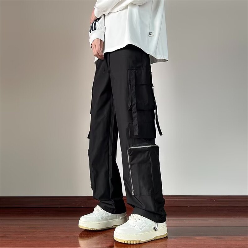 休闲裤新款情侣款户外徒步工装裤男轻运动宽松冲锋长裤子 KZ95图片