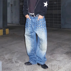 203-6 K6200 P73~05方钉镶嵌冰川水洗直筒宽松cleanfit牛仔裤,男装牛仔裤,星座203-6(原电商259),四季星座 203-6 K6200 P73~05方钉镶嵌冰川水洗直筒宽松cleanfit牛仔裤,男装牛仔裤,星座203-6(原电商259),四季星座