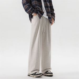 8XL-M特大码工装加绒裤男纯色宽松裤卫裤休闲基础款K995P65图片