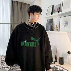 控78假两件毛衣男大码加绒针织衫男毛线衣M80227-P55加绒P70，男装针织衫/毛衣，电商A040