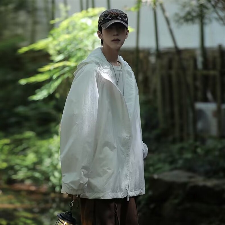 纯色防晒衣男夏季户外轻薄款透气外套速干冰丝钓鱼防晒服FS74-P38,男装夹克,星座1008