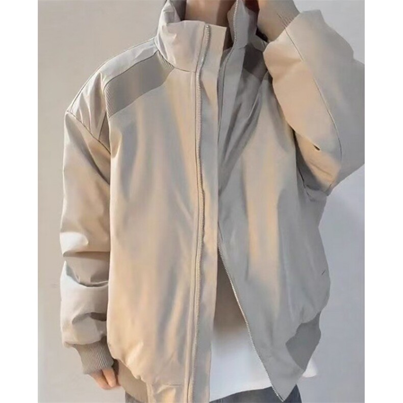 解构立领棒球服棉衣拼接加厚保暖痞帅飞行夹克棉服JM669,男装夹克,星座1116A（原606A-3）