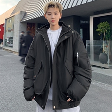 pu皮棉衣男冬季新款加厚棉服宽松面包服棉袄M7166P135控168，男装棉衣，电商A157