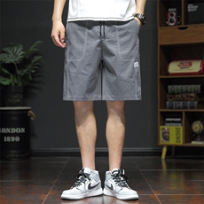 夏季新款短裤男宽松潮流港风百搭休闲五分裤运动短裤325-P20控48，男装休闲裤，星座717