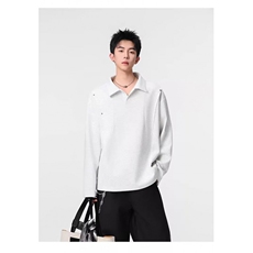5685-P42美式复古新款长袖V领宽松百搭休闲卫衣，男装卫衣，星座617A-2